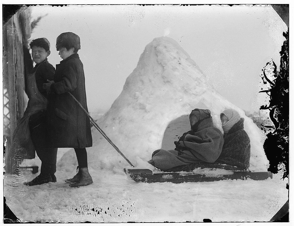 Jüdische Kinder im Schnee, Jeruschalajim 1921